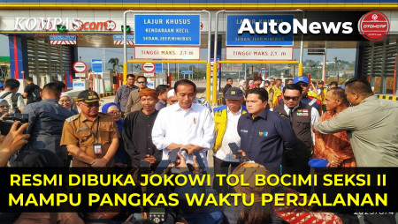 Jokowi Resmikan Tol Bocimi Seksi II, Pangkas Waktu Perjalanan Jakarta-Sukabumi