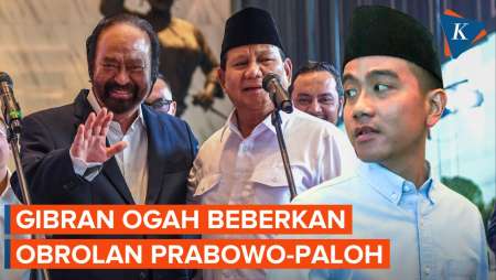 Gibran Ogah Beberkan Hasil Pertemuan Prabowo dengan Surya Paloh