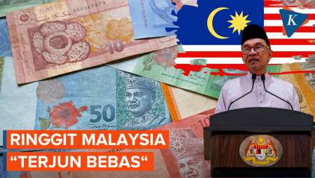 Ringgit Malaysia Ambrol ke Level Terendah Sejak Krisis 1998