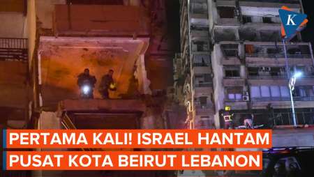 Pertama Kali! Serangan Udara Israel Hantam Pusat Kota Beirut Lebanon