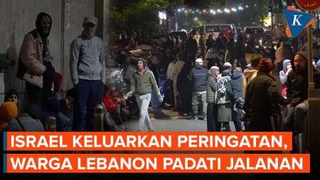 Momen Warga Lebanon Mengungsi di Jalan Saat Israel Keluarkan Peringatan Evakuasi