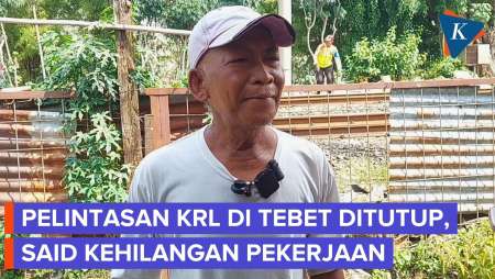 Pelintasan KRL Ditutup, Said Pasrah Menganggur