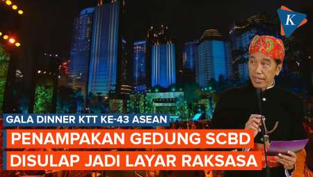 Gala Dinner KTT Ke-43 ASEAN, Gedung-gedung di SCBD Disulap Jadi Layar Raksasa