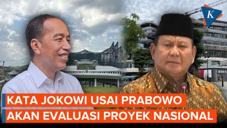 Respons Santai Jokowi soal Rencana Prabowo Lakukan Evaluasi PSN 