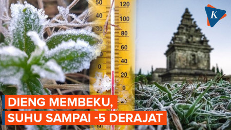 Dieng 'Membeku', Suhu Tembus Minus 5 Derajat Celcius