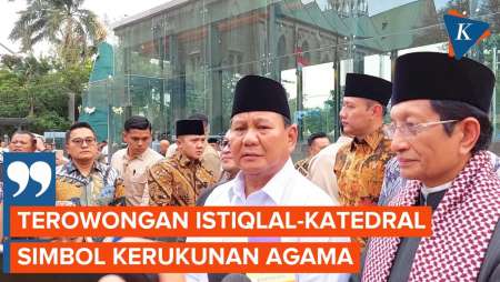 Prabowo Resmikan Terowongan Istiqlal-Katedral 