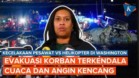 Kecelakaan Pesawat American Airlines dan Helikopter di Washington DC, Evakuasi Terkendala Cuaca