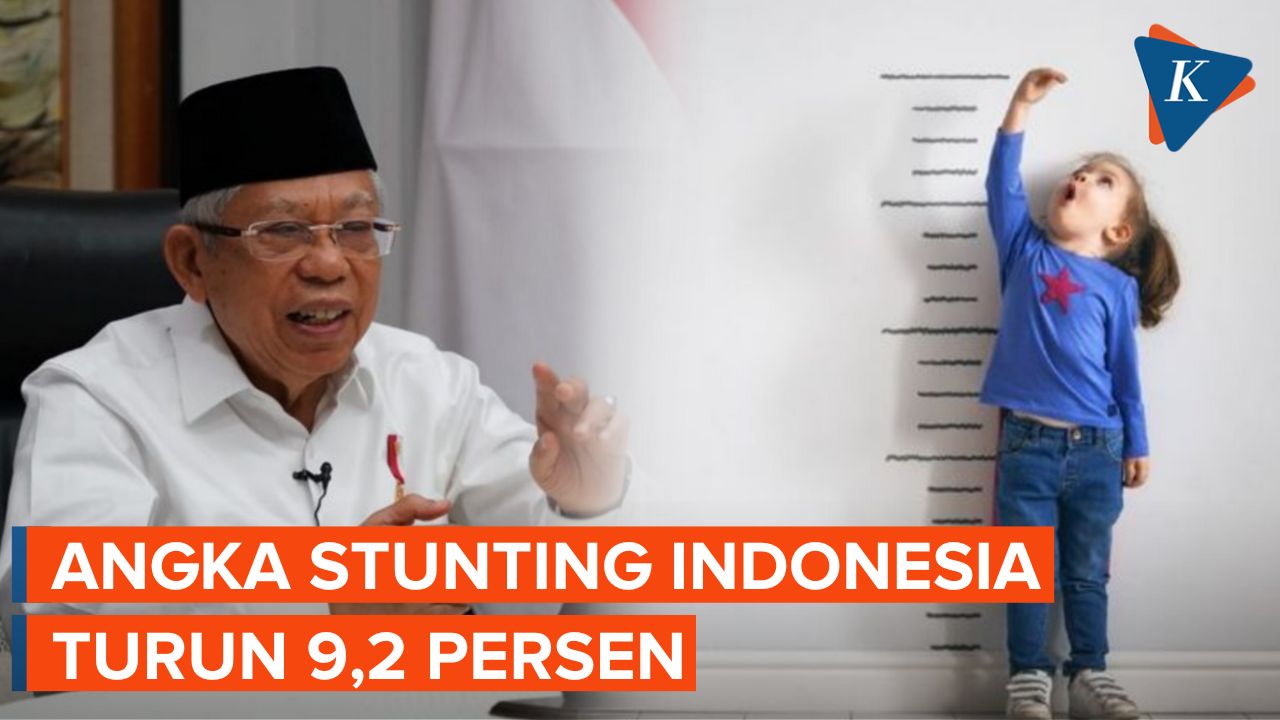 Wapres Ma'ruf Sebut Angka Stunting Indonesia Sudah Turun 9,2 Persen sejak 2018