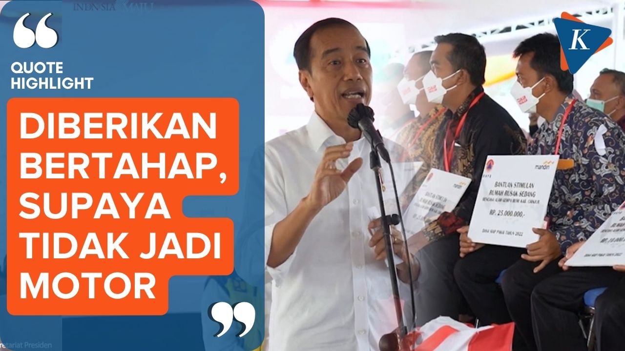 Jokowi Ingatkan Bantuan Gempa Cianjur Jangan Dipakai Beli Motor