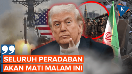 Beri Ultimatum ke Iran, Trump: Seluruh Peradaban Akan Mati Malam Ini