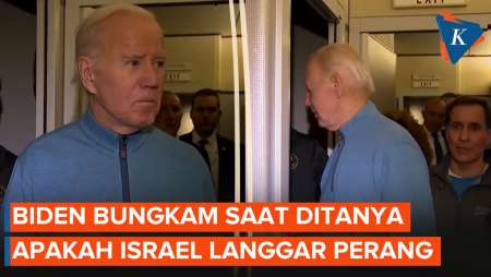 Momen Presiden Biden Tinggalkan Wartawan saat Ditanya Kemungkinan Israel Langgar Hukum Perang