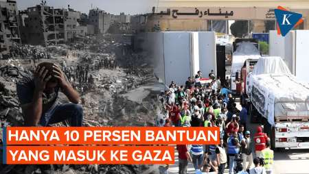 Bantuan yang Masuk Gaza Hanya 10 Persen dari Kebutuhan