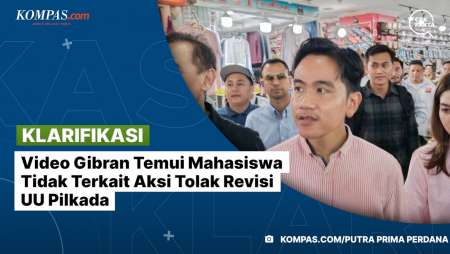 [KLARIFIKASI] Video Gibran Temui Mahasiswa Tidak Terkait Aksi Tolak Revisi UU Pilkada