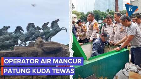 Operator Air Mancur Patung Kuda Tewas Diduga Tersengat Listrik