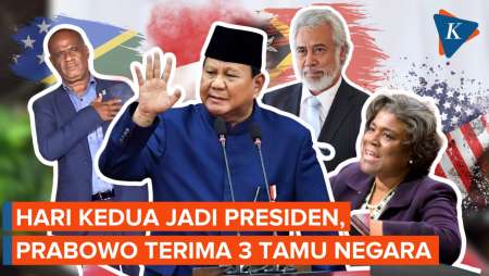 Hari Kedua Menjabat Presiden, Prabowo Terima Sederet Tamu Negara, Ada Xanana Gusmao