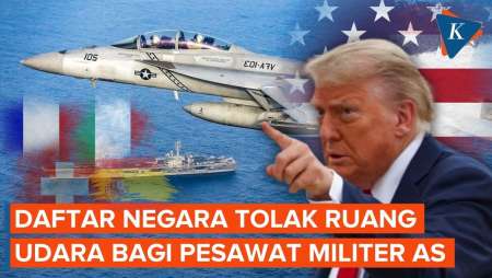 Deretan Negara Yang Tolak Beri Akses Ruang Udara Ke Pesawat Militer AS