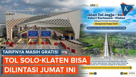 Mulai Hari Ini, Tol Solo-Klaten Resmi Beroperasi, Masih Gratis!