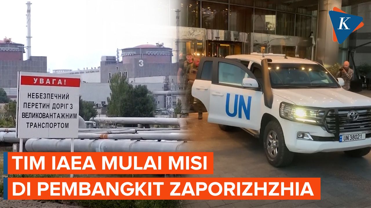 Tim IAEA Pergi Menuju Pembangkit Nuklir Zaporizhzhia Ukraina