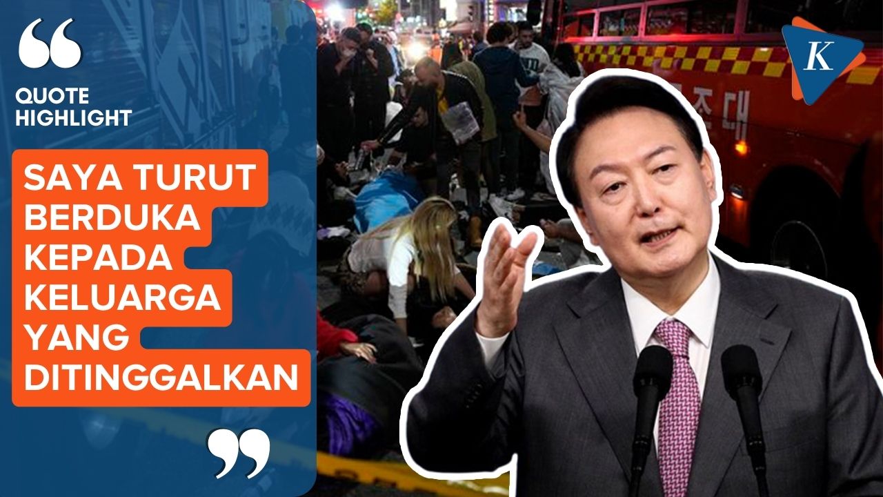 Presiden Korsel Ungkap Duka Mendalam atas Tragedi Halloween di Itaewon