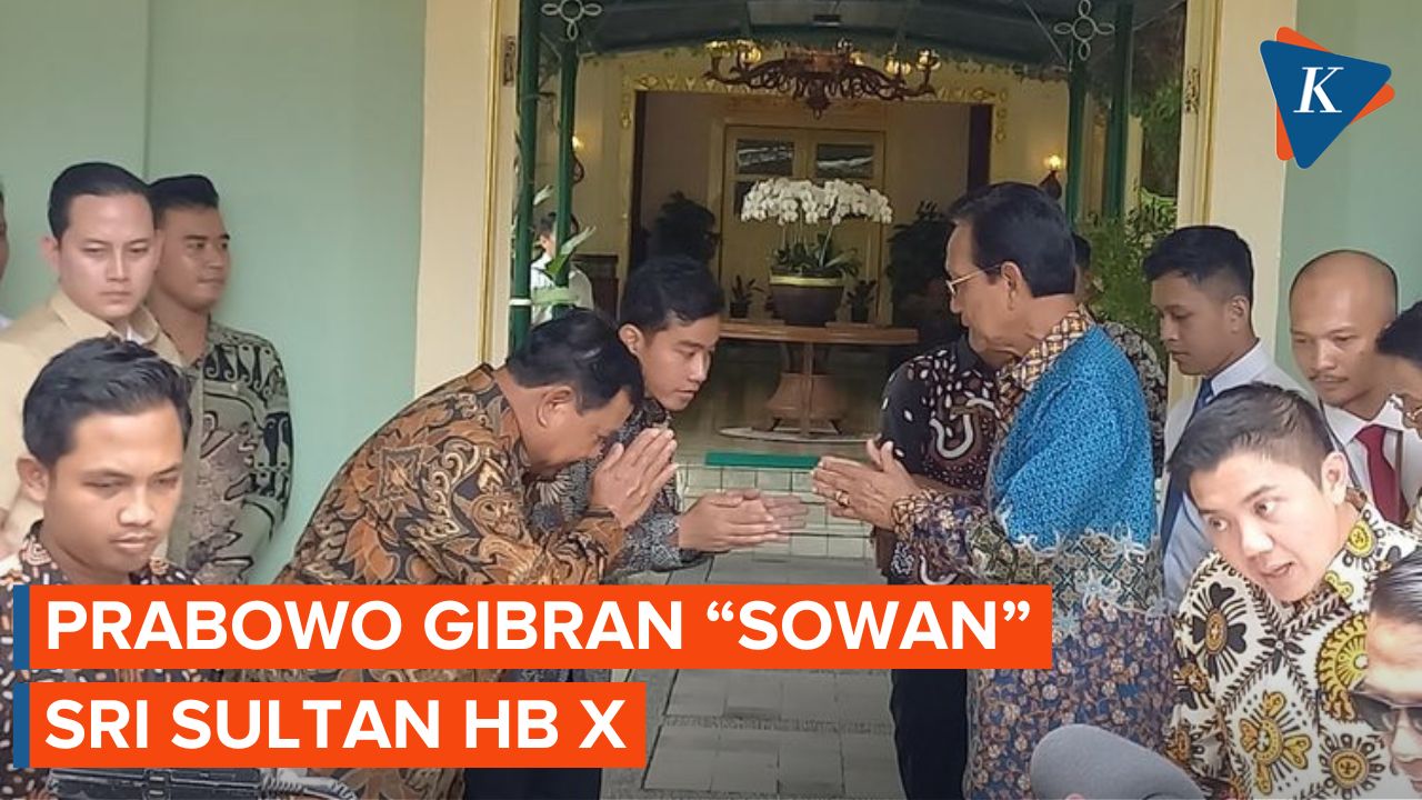 Prabowo dan Gibran &ldquo;Sowan&rdquo; Sri Sultan HB X di Kantor Gubernur DIY