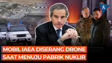 Kendaraan IAEA Diserang Drone saat Menuju Zaporizhzhia