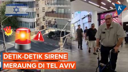Sirine Berbunyi di Tengah Kota Tel Aviv, Warga Israel Cari Perlindungan