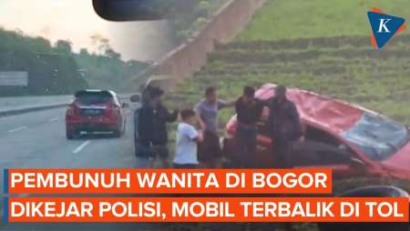 Perempuan Dibunuh Di Bogor, Pelaku Dikejar-kejar Polisi Hingga Mobil Terbalik Di Tol
