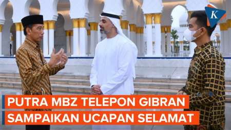 Telepon Gibran, Putra Mahkota Abu Dhabi Doakan Indonesia Makmur