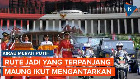 Kirab Bendera Merah Putih: Diantar Rantis Maung, Diterbangkan Boeing TNI AU