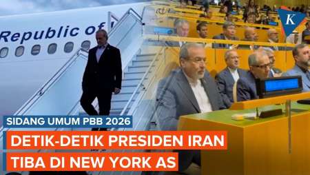 Detik-detik Presiden Iran Tiba Di New York Di Tengah Ancaman Trump