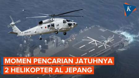 Momen Pencarian Jatuhnya Helikopter Militer Jepang di Samudra Pasifik, 12 Kapal Perang Dilibatkan