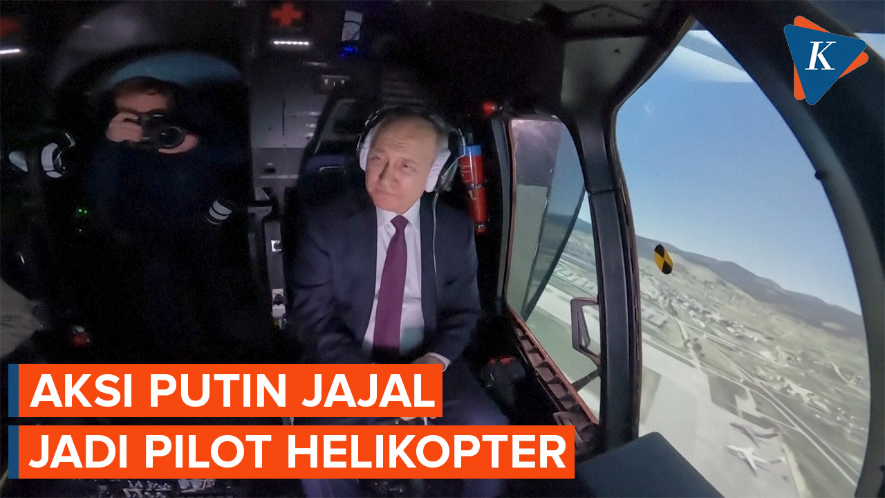 Vladimir Putin “Jajal” Jadi Pilot Helikopter