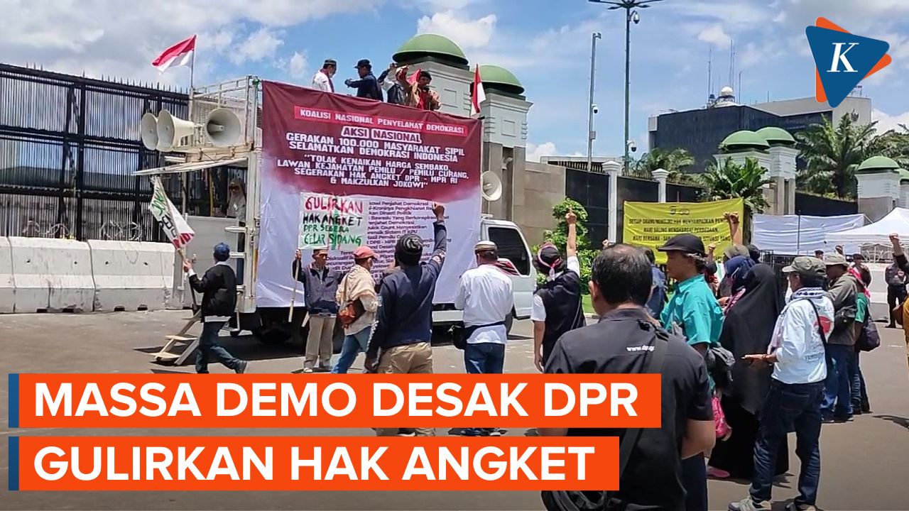 Video: DPR Gelar Rapat Paripurna Pertama Usai Pemilu 2024, Massa Demo ...