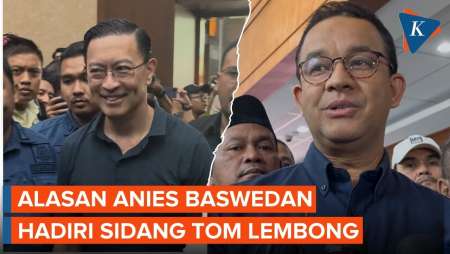 Hadiri Sidang Perdana Tom Lembong, Anies Harap Hakim Obyektif Adili Dugaan Korupsi Impor Gula