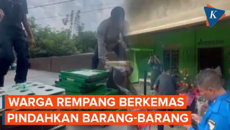 Warga Rempang yang Bersedia Direlokasi Tampak Mulai Berkemas