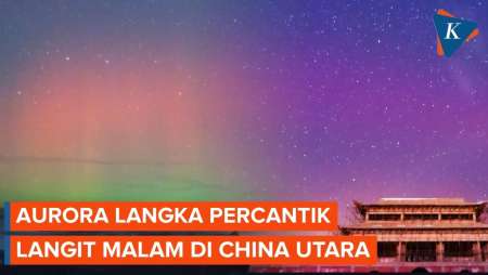 Penampakan Aurora Langka Di China Utara, Menyala Merah-Hijau Di Cakrawala