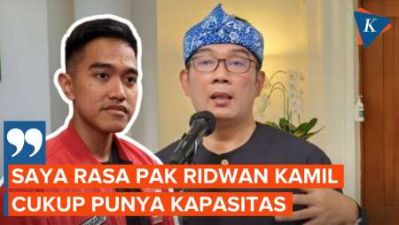 Kaesang: Ridwan Kamil Punya Kapasitas Jadi Gubernur Jakarta