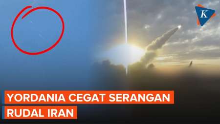 Penampakan Rudal Iran Dicegat Di Langit Yordania