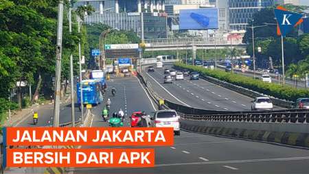 Potret Jakarta yang Kembali Bersih Tanpa Baliho Paslon 