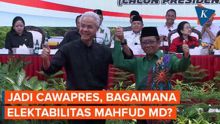 Mahfud MD Jadi Cawapres Ganjar Pranowo, Bagaimana Elektabilitasnya?