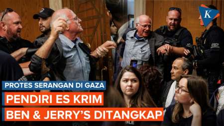 Detik-detik Pendiri Es Krim Ben & Jerry's Ditangkap Saat Protes Serangan di Gaza