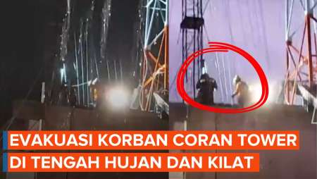 Evakuasi Korban Coran Tower Bekasi Berlanjut di Bawah Hujan dan Kilat!