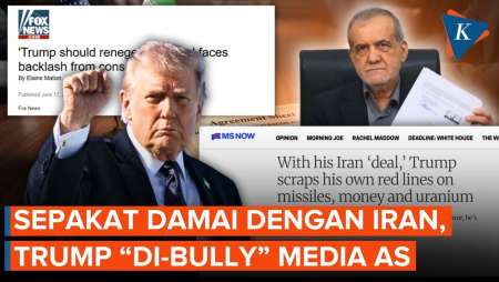 Trump Jadi "Bulan-bulanan" Media AS Usai Damai dengan Iran