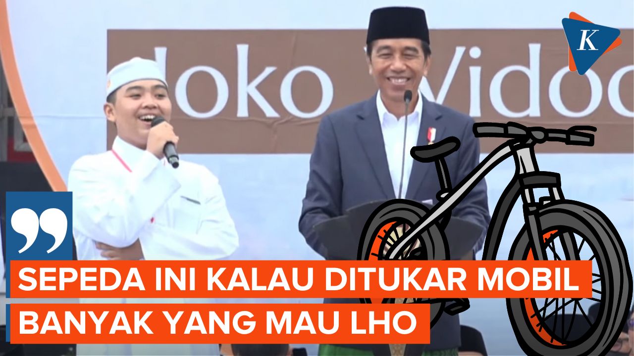 Kelakar Jokowi Saat Bagikan Sepeda: Kalau Ditukar Mobil Banyak yang Mau Lho