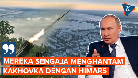 Tuduh Ukraina di Balik Penghancurkan Kakhovka, Putin Merasa Lega