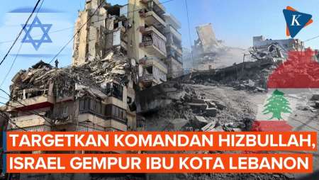Beirut “Lebur” Digempur Israel, Klaim Targetkan Komandan Hizbullah