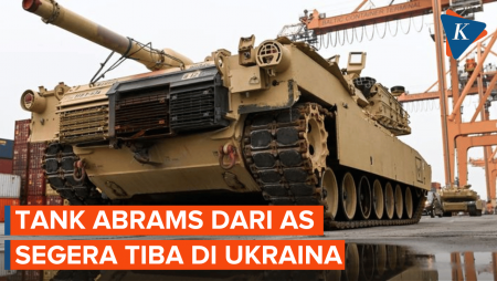 Tank Abrams dengan Peluru Uranium dari AS Segera Tiba di Ukraina