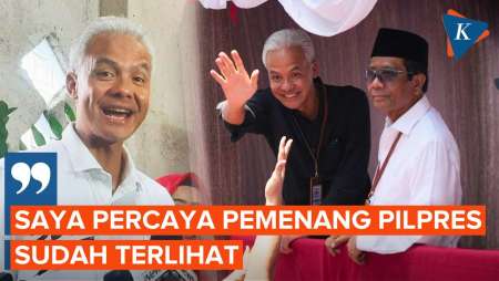 Ganjar: Saya Orang yang Percaya Pilpres Besok yang Menang Sudah Kelihatan