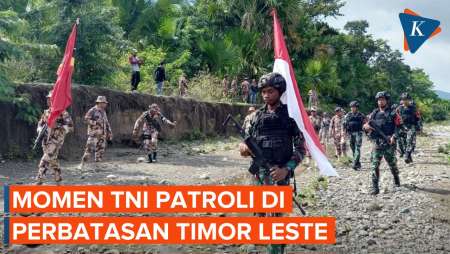 Bersenjata Lengkap, Prajurit TNI Patroli Bareng Tentara Timor Leste