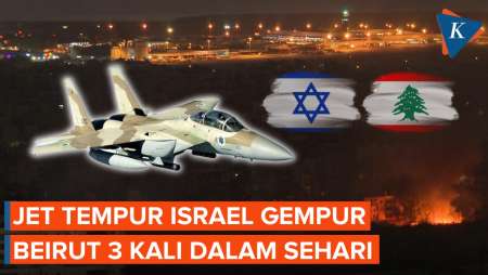 Israel Lancarkan Tiga Serangan Udara di Beirut dalam Sehari